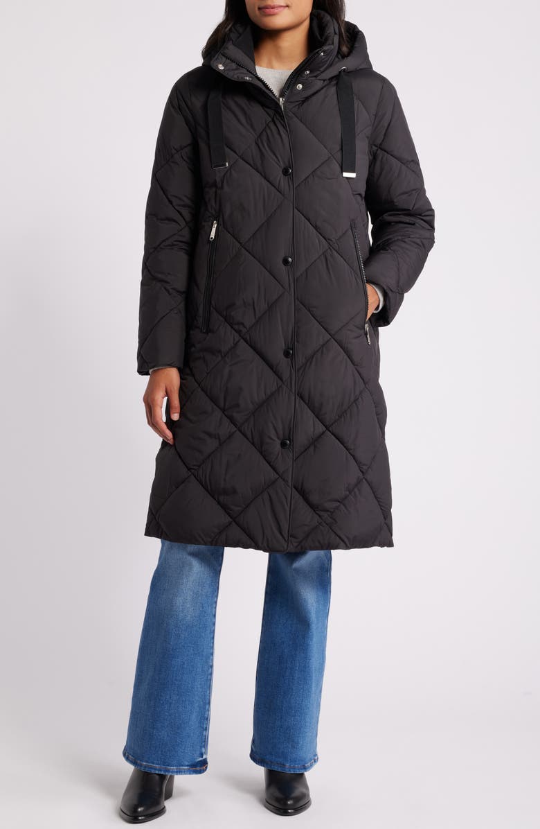 Sam Edelman Hooded Quilted Coat, Main, color,