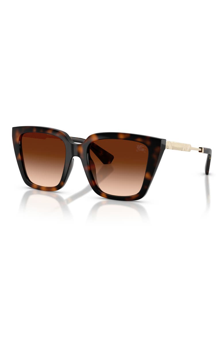 52mm Square Sunglasses, Alternate, color, DARK HAVANA / BROWN GRADIENT