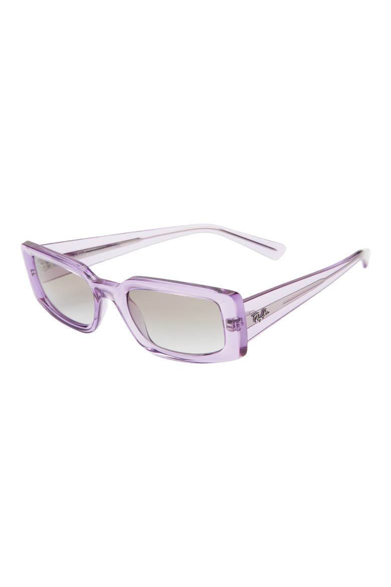 Kiliane 54mm Gradient Pillow Sunglasses, Alternate, color, TRANSPARENT VIOLET