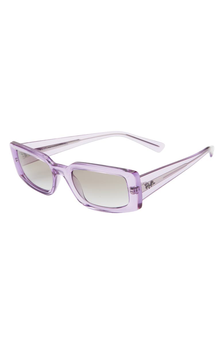 Ray-Ban Kiliane 54mm Gradient Pillow Sunglasses, Alternate, color, Transparent Violet