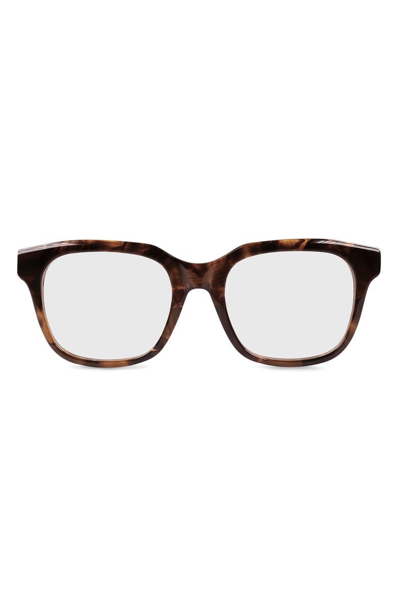 eyebobs Nomad 50mm Blue Light Blocking Square Reading Glasses, Alternate, color, Mocha Latte Brown