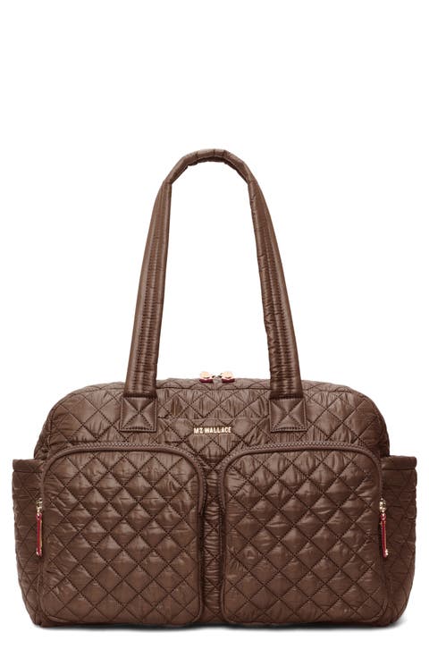Nik Quilted Nylon Duffle Bag