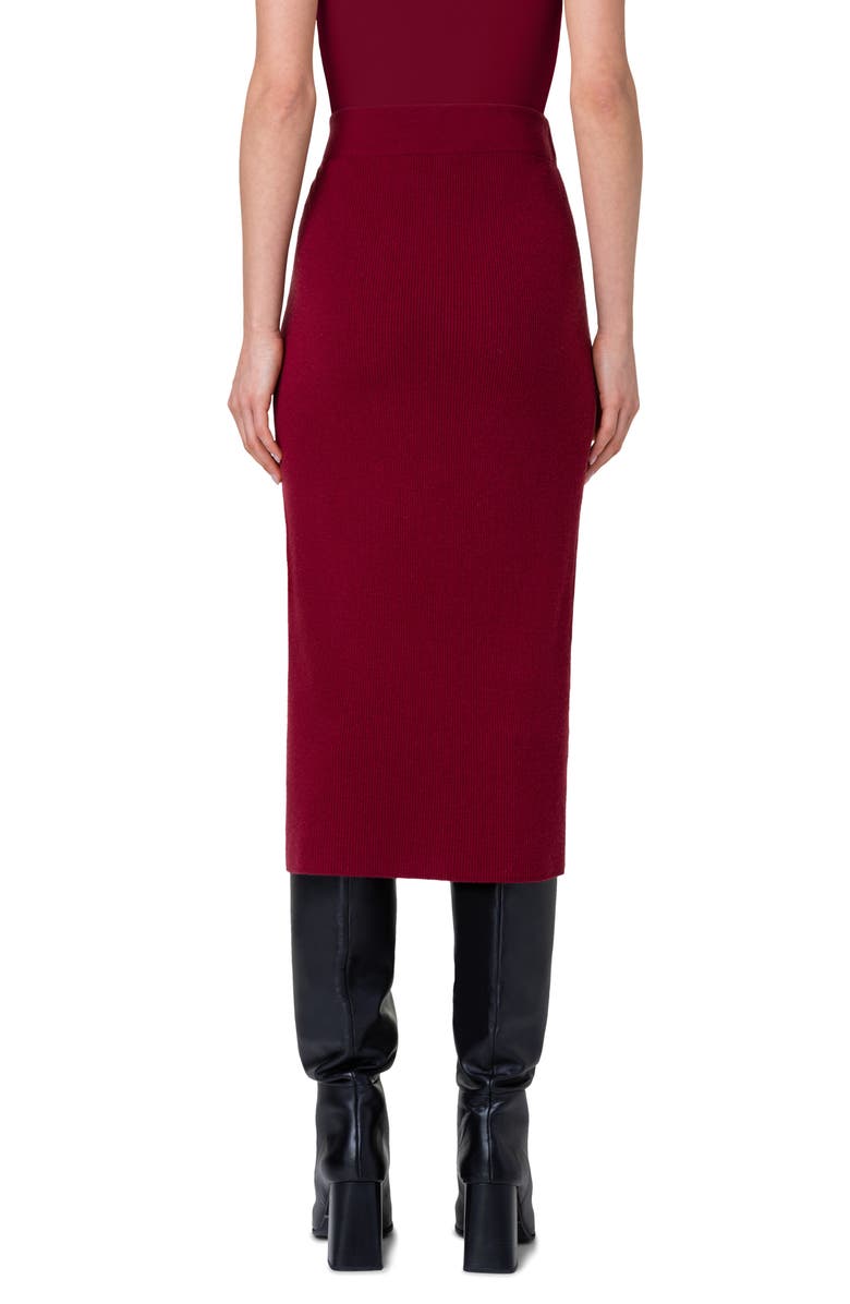 Akris punto Rib Cashwool<sup>®</sup> Midi Sweater Skirt, Alternate, color,
