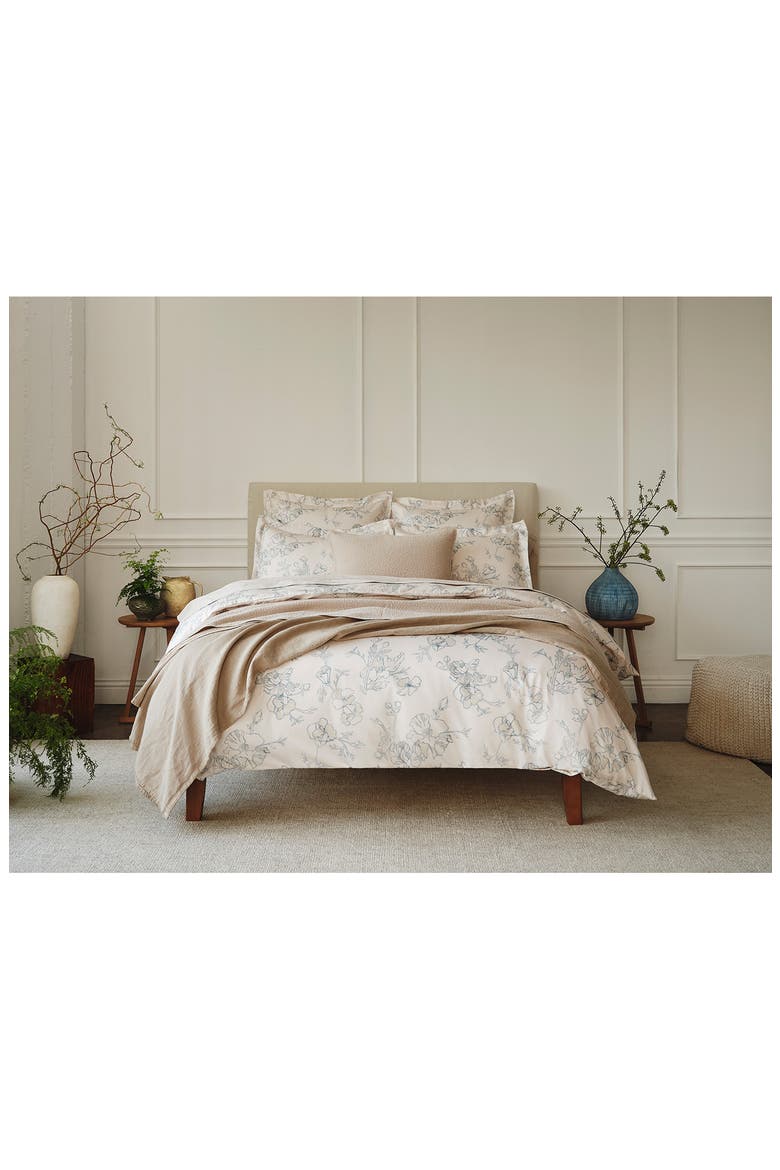 Helena Organic Linen Blanket, Alternate, color, SAND