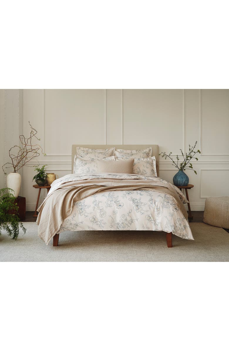 Coyuchi Helena Organic Linen Blanket, Alternate, color, Sand