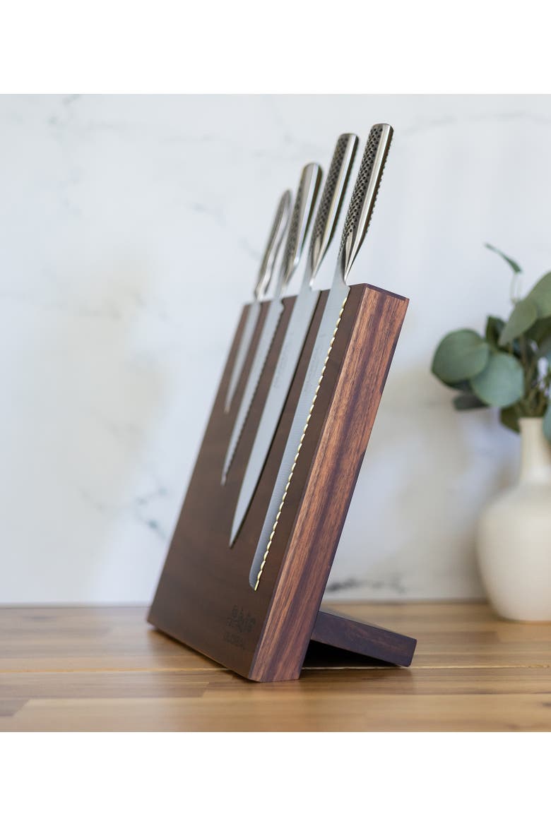 Magnetic Easel Knife Block, Alternate, color, Acacia