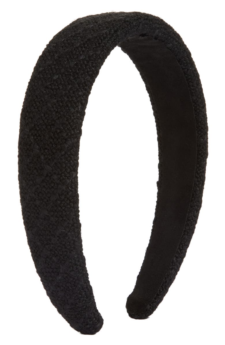 Tasha Wide Headband, Main, color, Black
