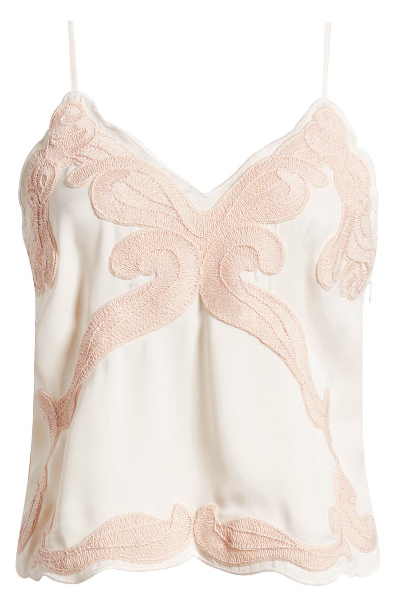 rag & bone Ann Embroidered Camisole, Main, color, Blush