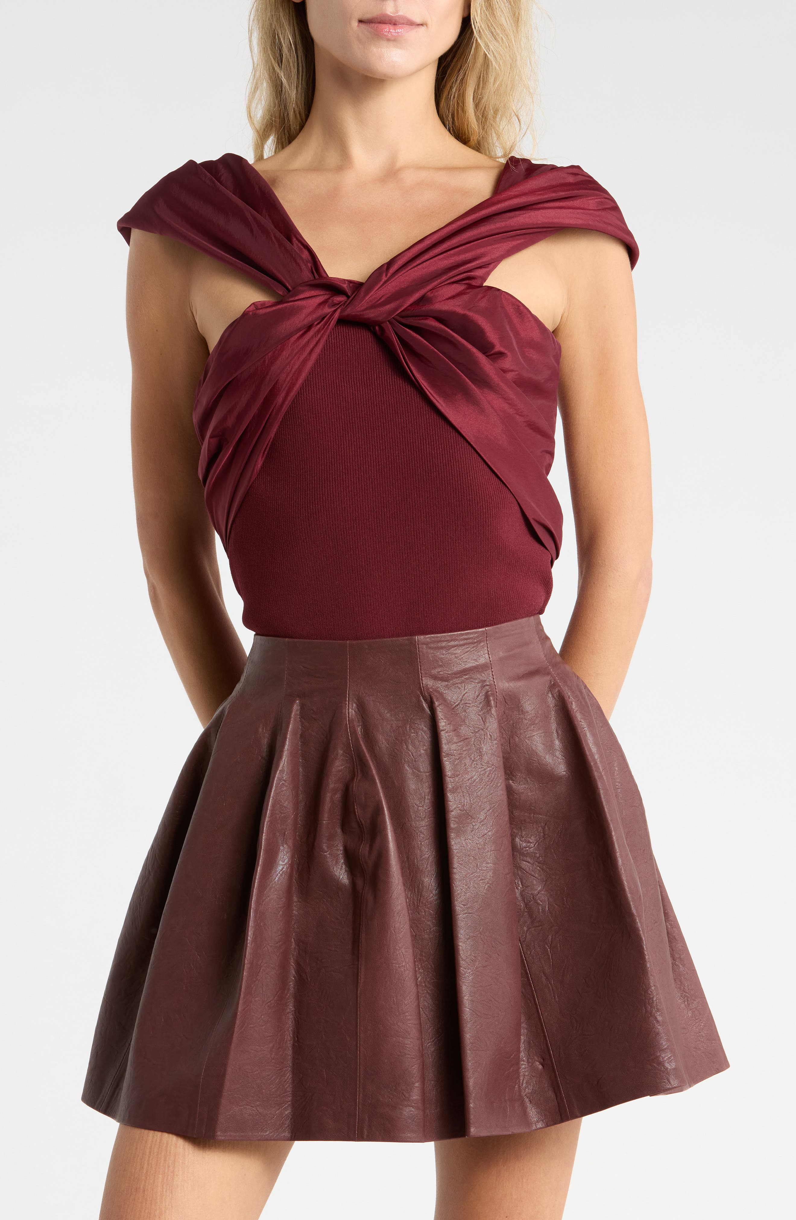 Celiana Mixed Media Top