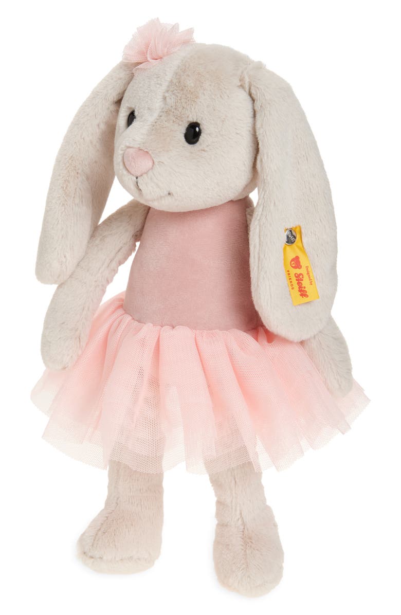 Steiff Hoppie Ballerina Rabbit Stuffed Animal, Main, color, Pink Multi