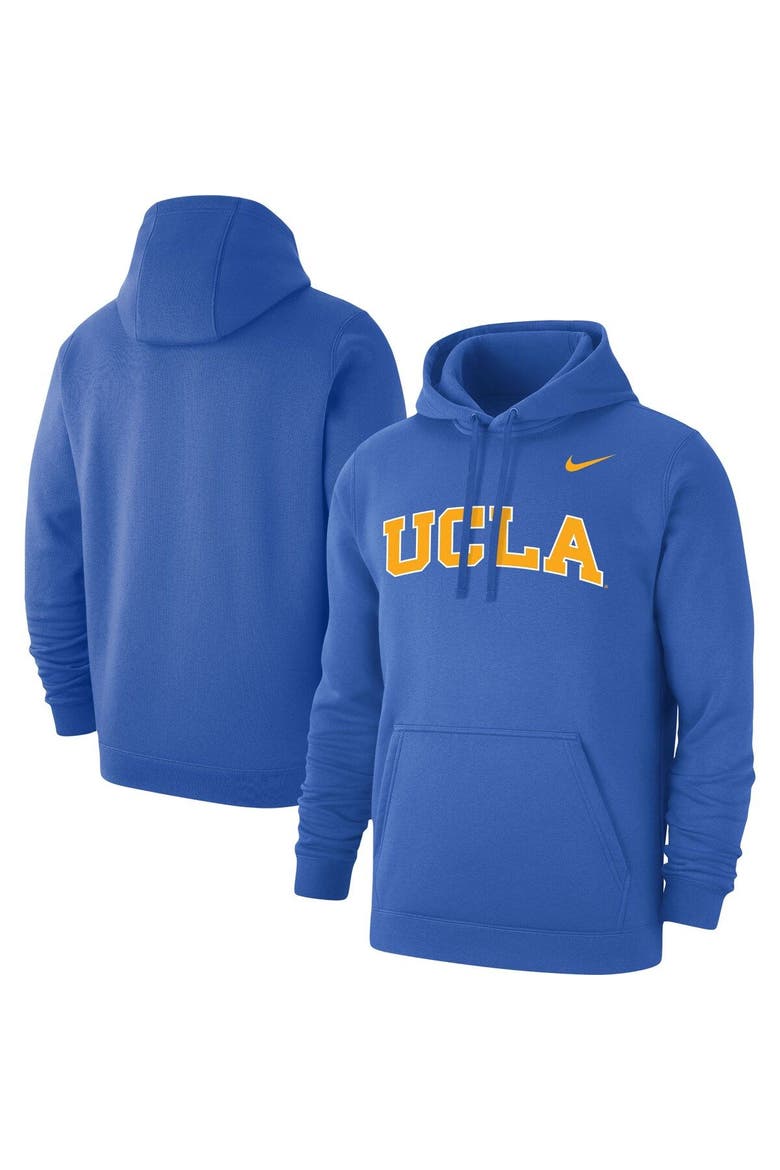 Men's Nike Blue UCLA Bruins Logo Club Pullover Hoodie, Main, color, Blue