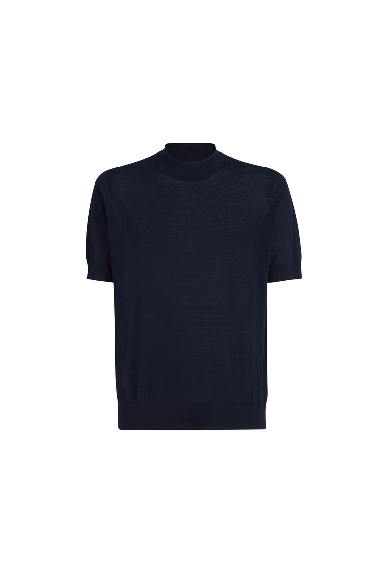 Knit T-shirt, Alternate, color, Navy Blue