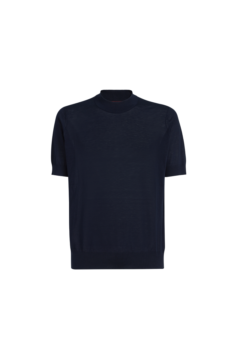 Brunello Cucinelli Knit T-shirt, Main, color, Navy Blue