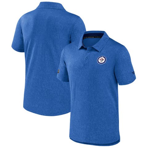 Men's Fanatics  Light Blue Winnipeg Jets Authentic Pro Anniversary Polo