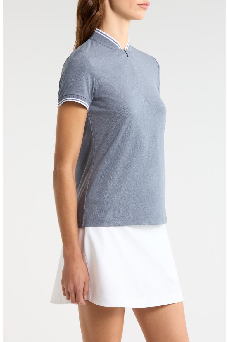 Tara Half Zip Top, Alternate, color, NAVY-HEATHER