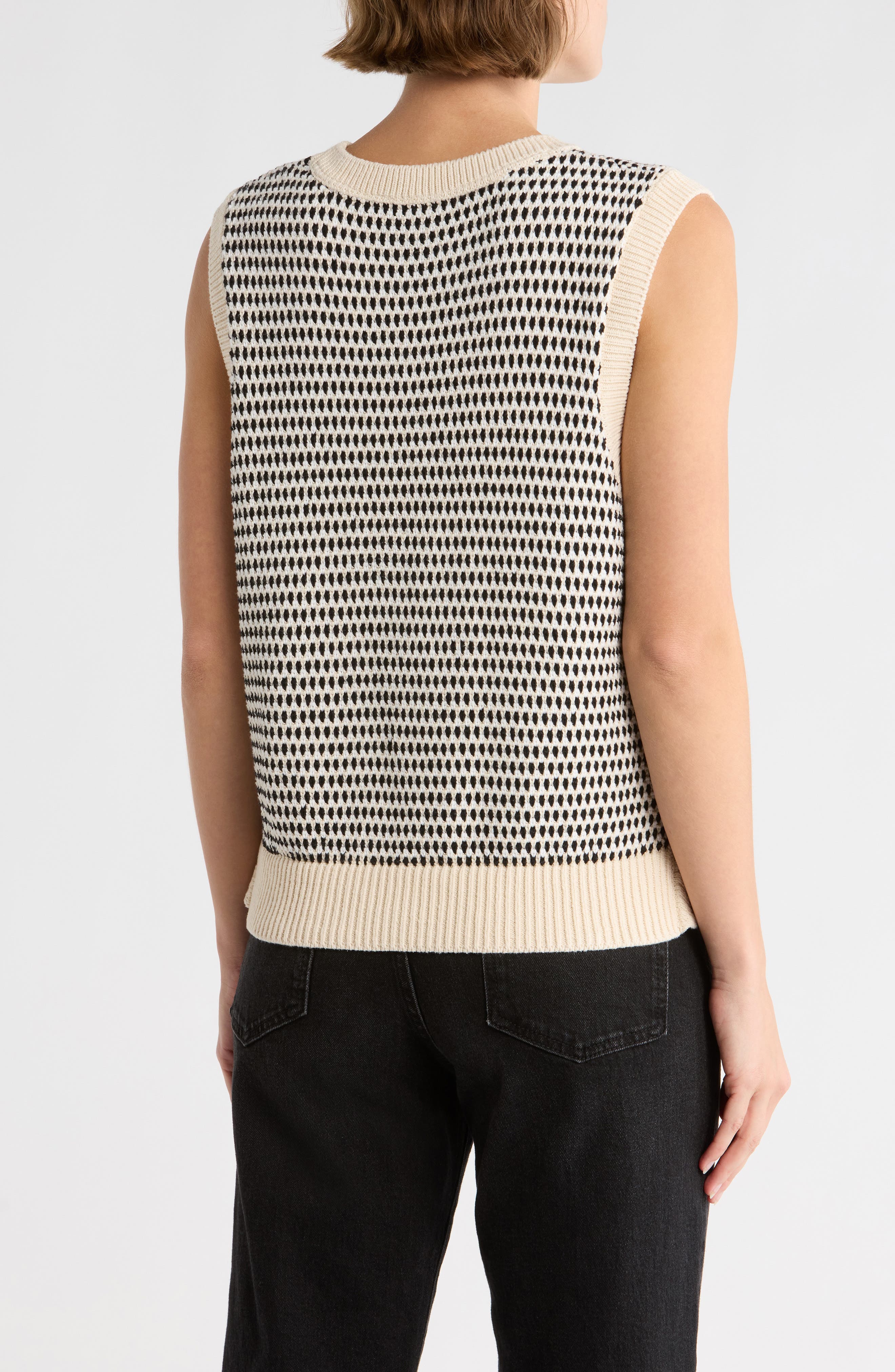 Knowles Textured Cotton Vest - image 2
