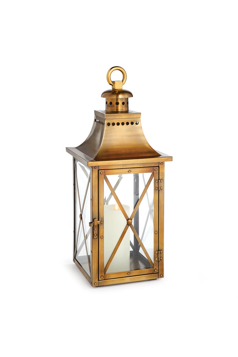 Homes Lantern Large, Main, color, Gold