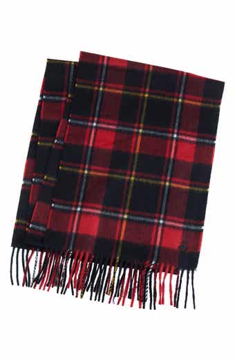 Brooks Brothers Tartan Wool & Cashmere Blend Fringe Scarf