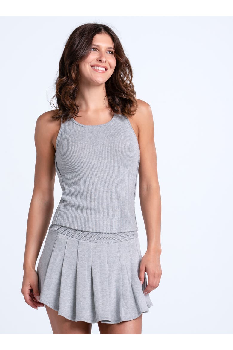 Chill Play Tank, Main, color, Heather Grey