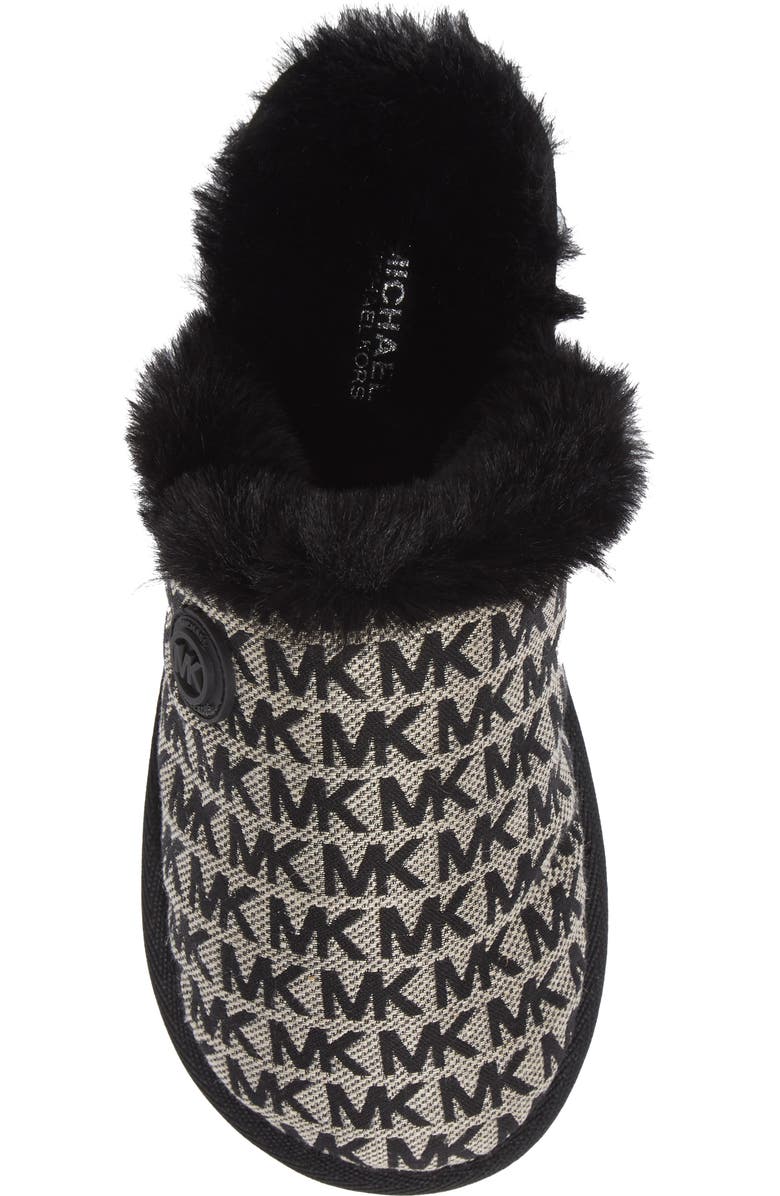 MICHAEL Michael Kors Janis Faux Fur Lined Slipper, Alternate, color,