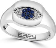EFFY Evil Eye Diamond & Sapphire Ring