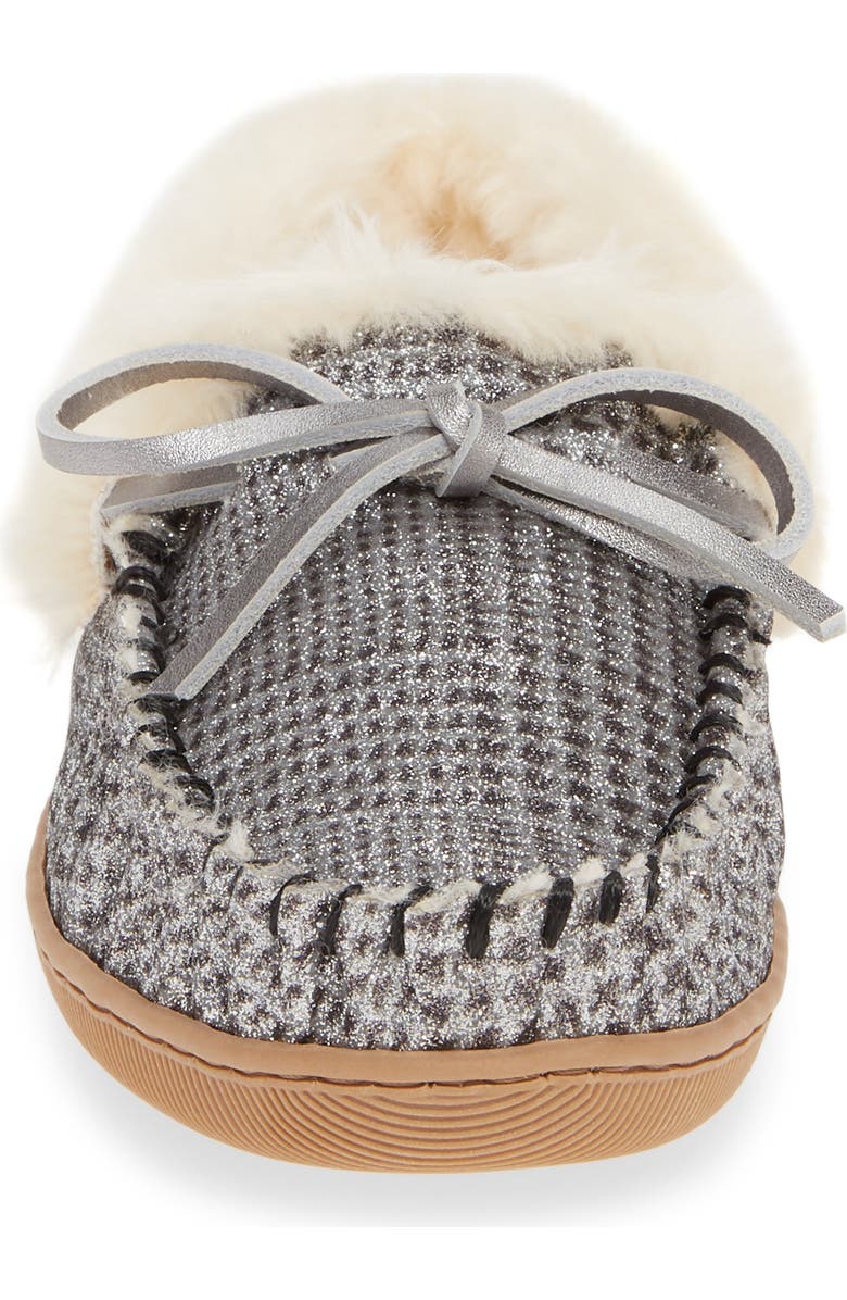 J.Crew Lodge Faux Shearling Lined Moccasin, Alternate, color,