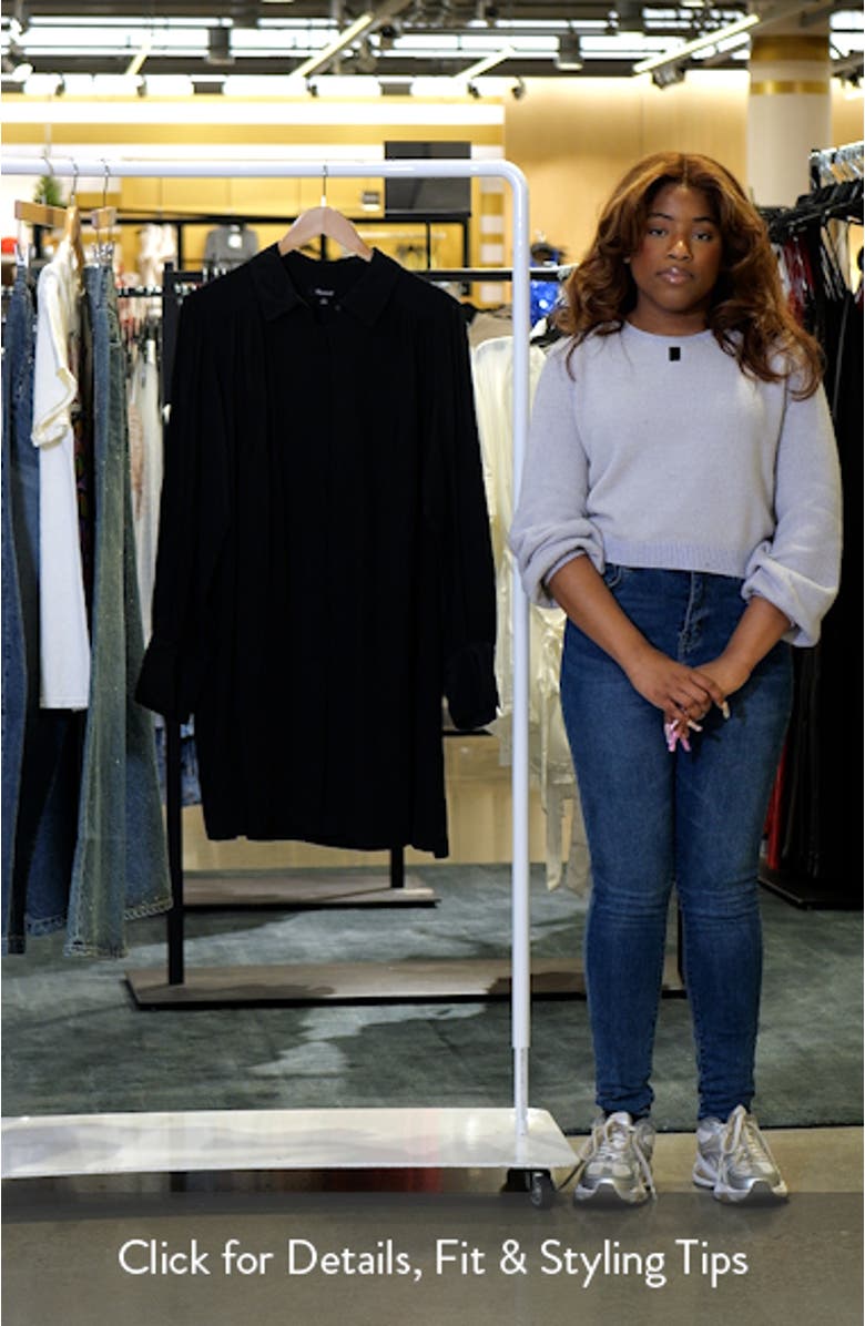 Relaxed Long Sleeve Minidress, sales video thumbnail