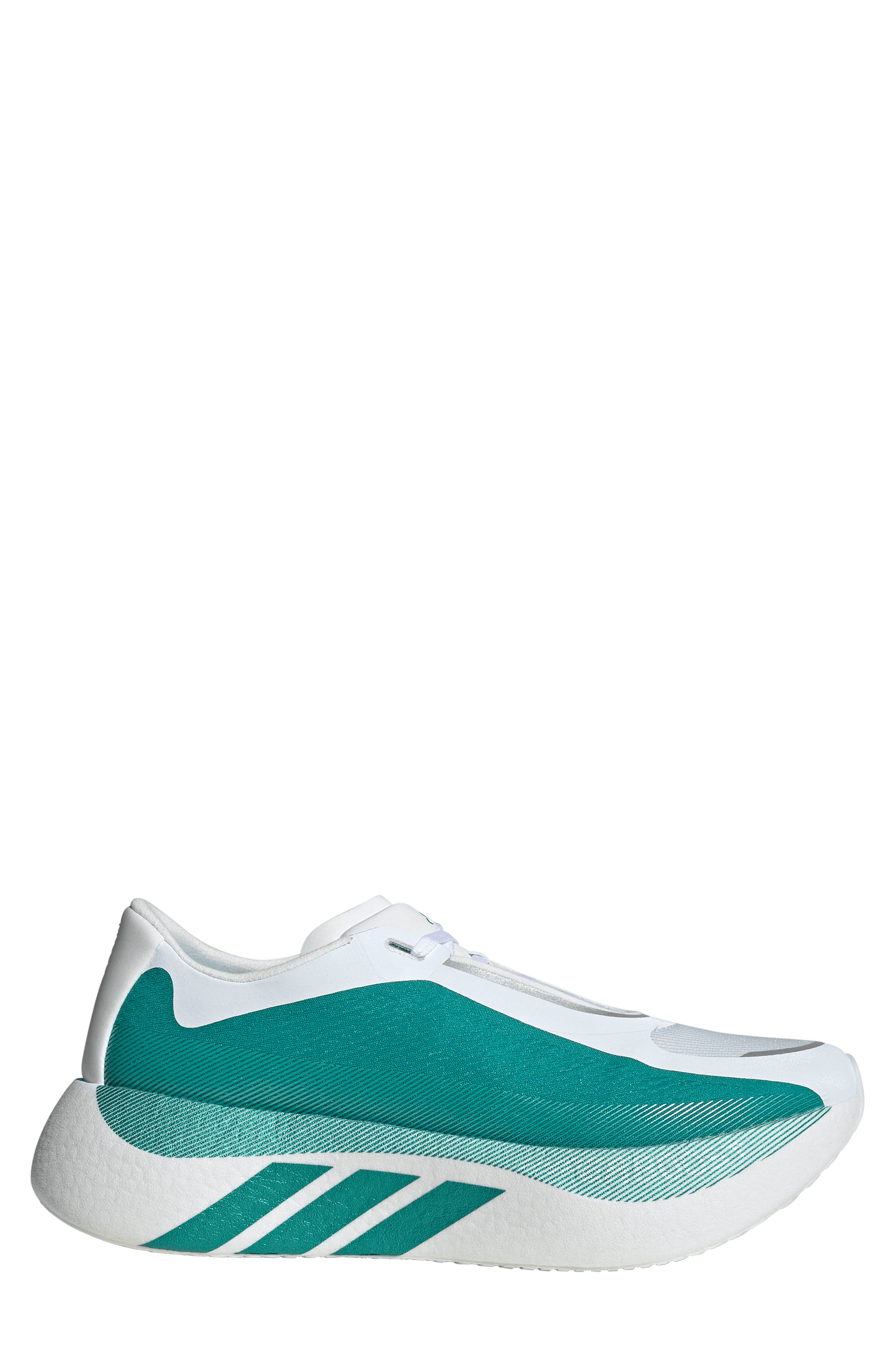 Hyperboost Edge Running Shoe, Alternate, color, WHITE/ GREEN/ ZERO METALLIC