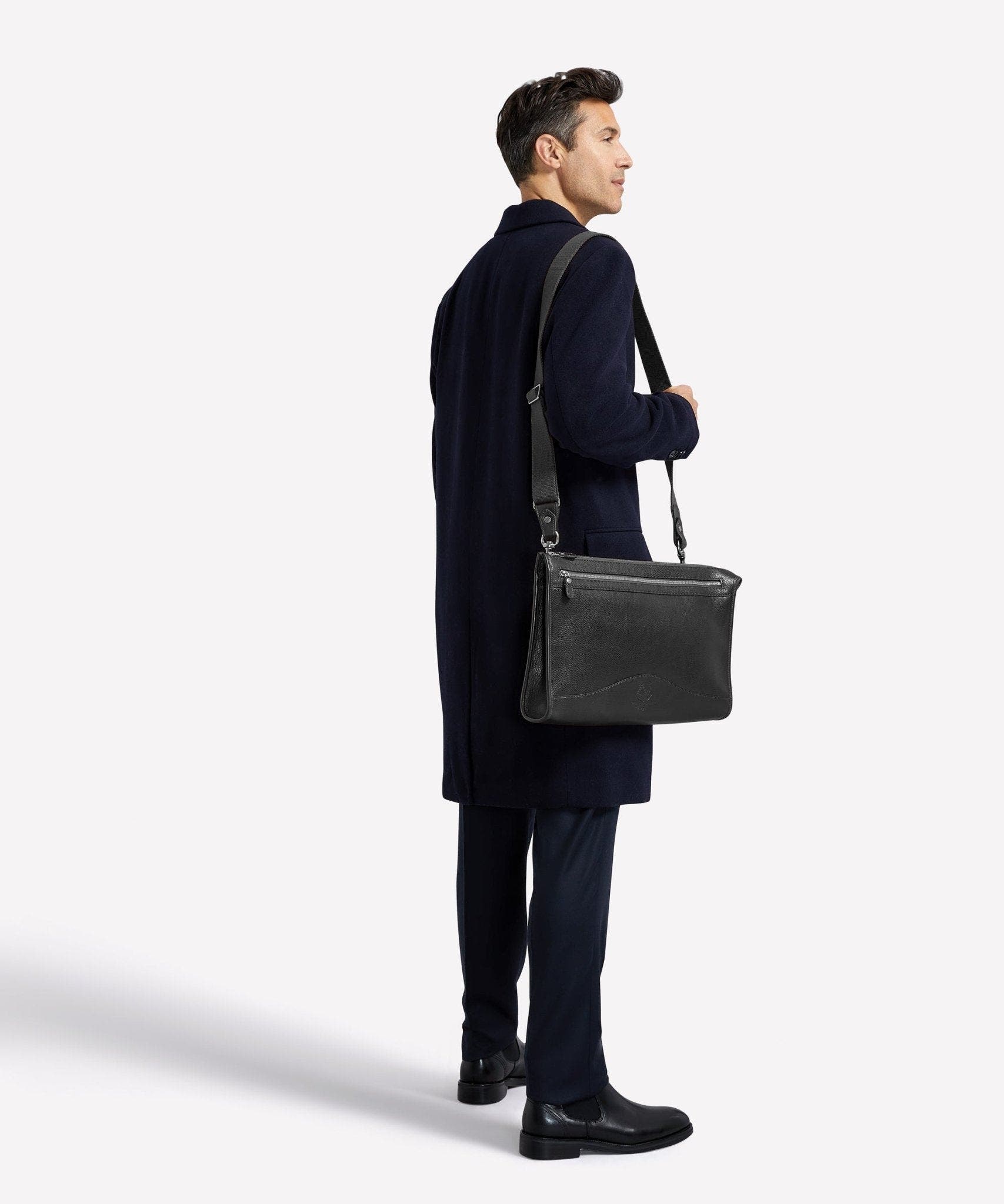 Ghurka Docket No. 7, Alternate, color, Vintage Black Leather