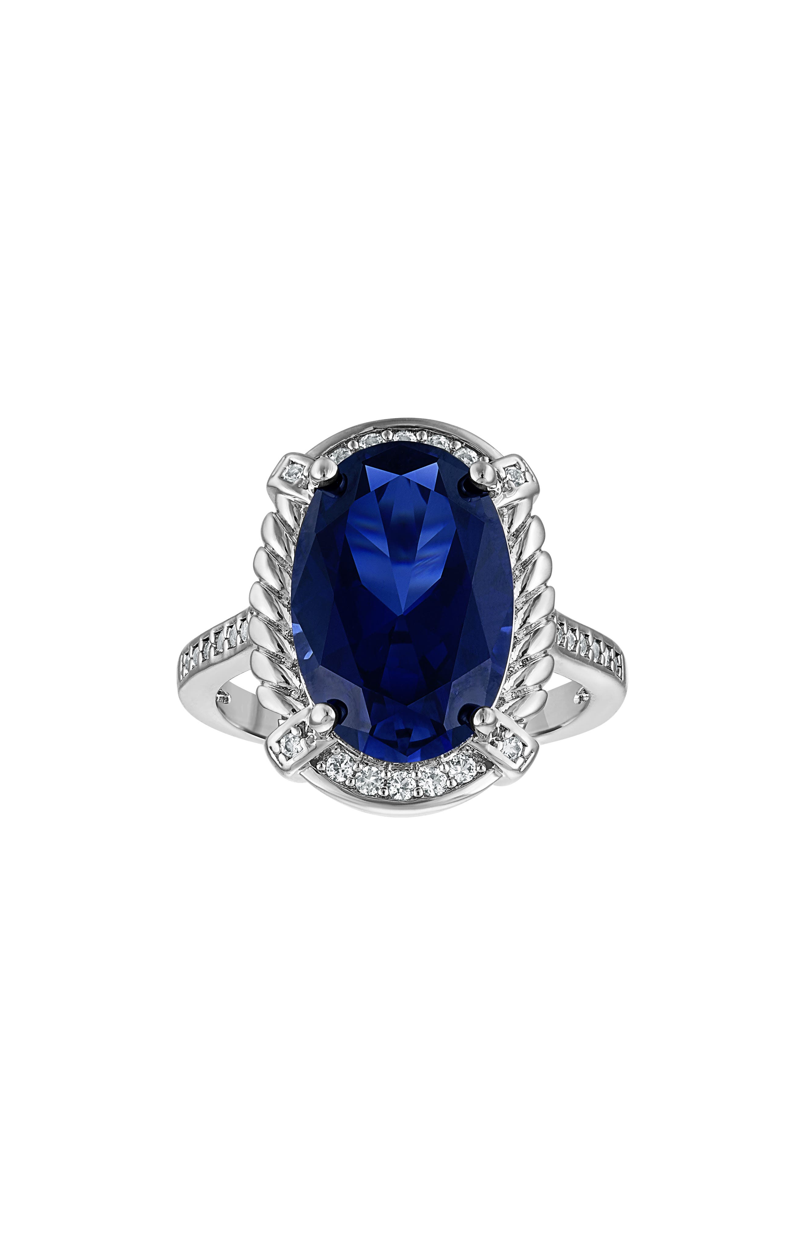 Created Sapphire Statement Ring