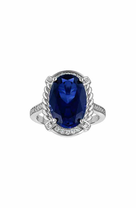 Created Sapphire Statement Ring