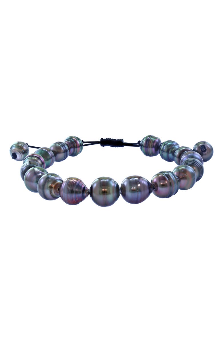 EFFY Black 8mm Tahitian Pearl Bracelet, Alternate, color, 