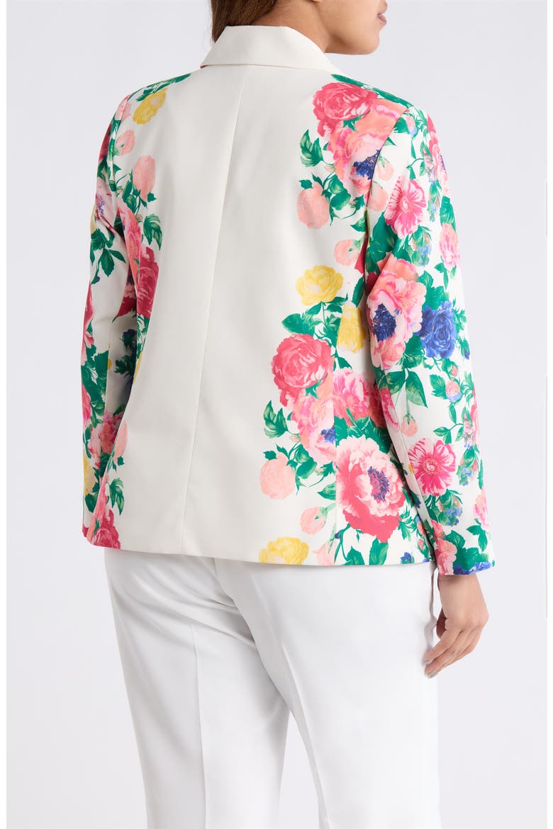 Floral Double Breasted Blazer, Alternate, color, IVORY MULTI