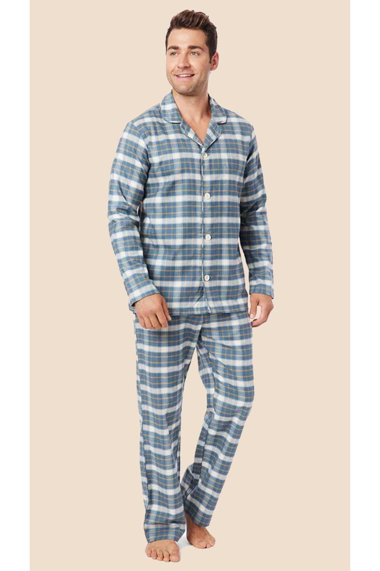 Men's Flannel Pajama Set, Main, color, Sun Valley
