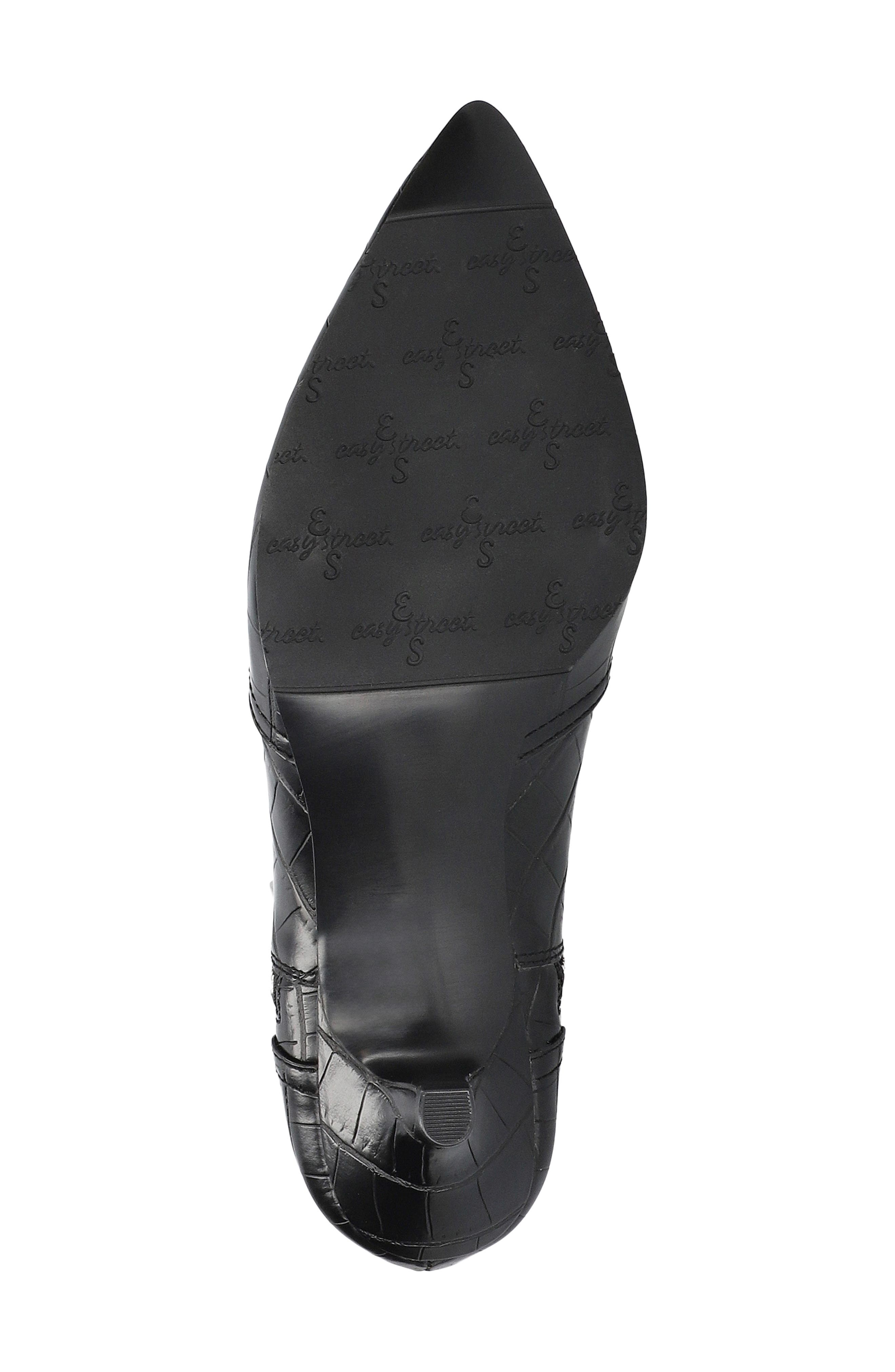 EASY STREET Annalee Kitten Heel Bootie, Alternate, color, Black Croco