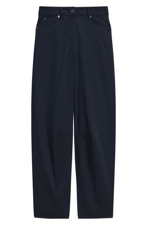 Theory Curve Leg Cotton Chino Pants In Blue