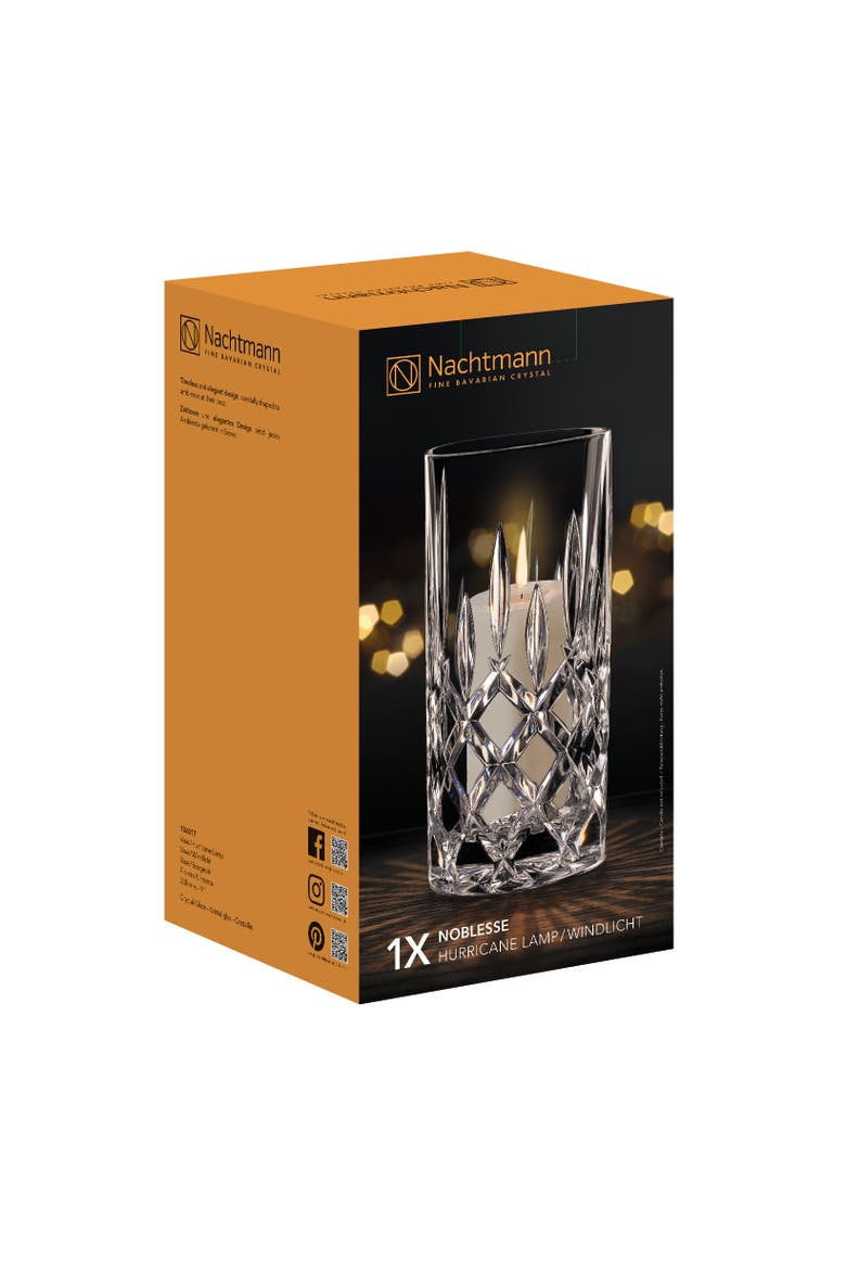 Noblesse 9" Vase, Alternate, color, Clear