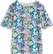 Seasalt Cornwall Poisson Print Organic Coton T-Shirt