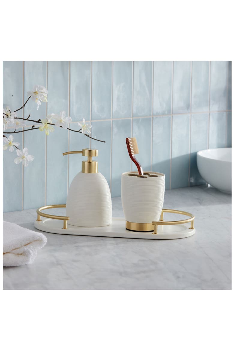 Dubai 3-Piece Bathroom Accessory Set, Alternate, color, WHITE
