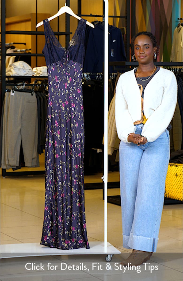 Cammy Floral Print Maxi Slipdress, sales video thumbnail