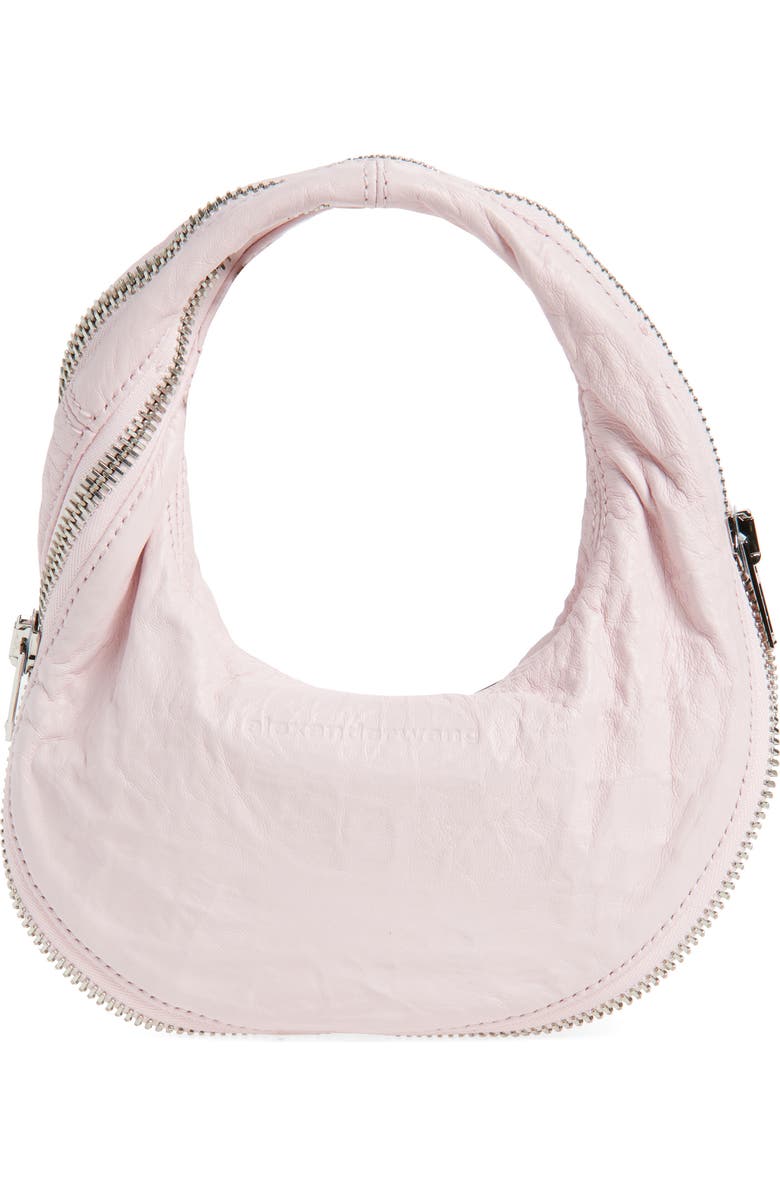 Alexander Wang Mini Twist Memory Leather Handbag, Alternate, color, Light Pink