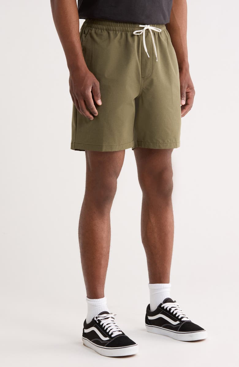 Vans Range Relaxed Water Resistant Sport Shorts, Alternate, color, Mossy Olive