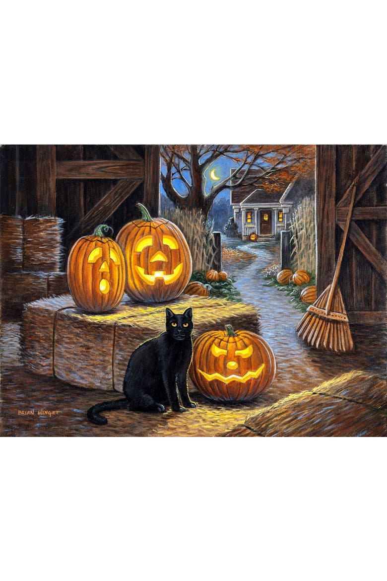 Cat o Lantern 500 piece Jigsaw Puzzle for Adults, Alternate, color, Multicolor