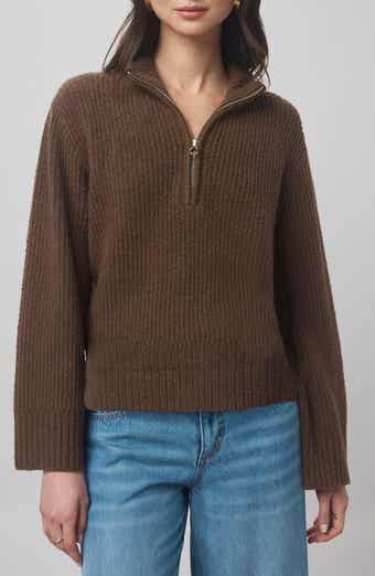 x @cellajaneblog Quarter Zip Sweater