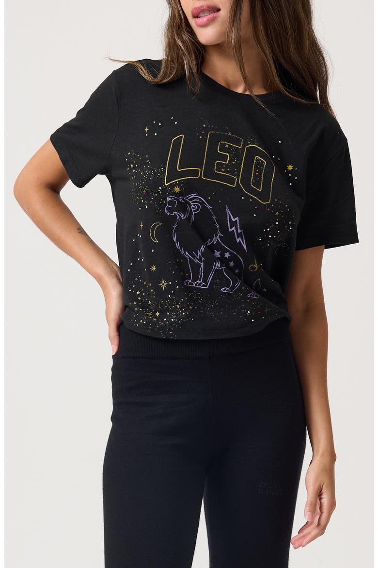 Leo Mercury Graphic T-Shirt, Main, color, BLACK