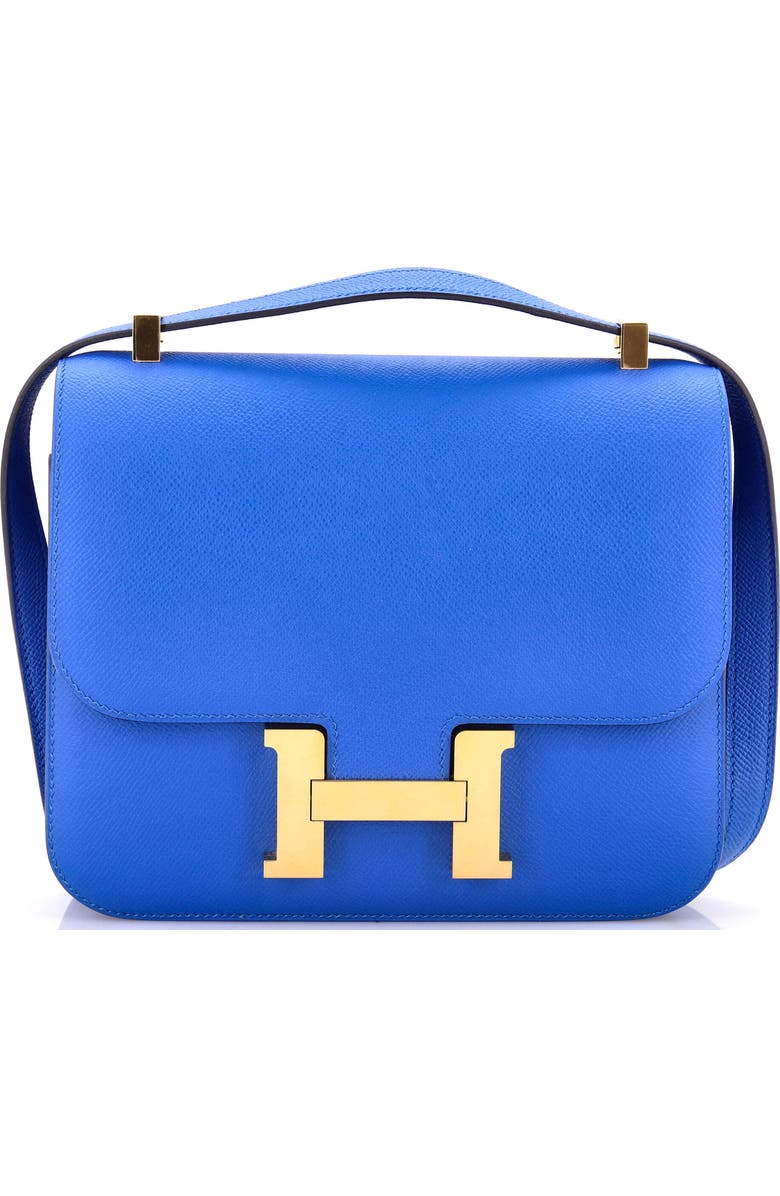 Pre-Owned Hermes Constance Bag Epsom 23, Main, color, Bleu Zellige