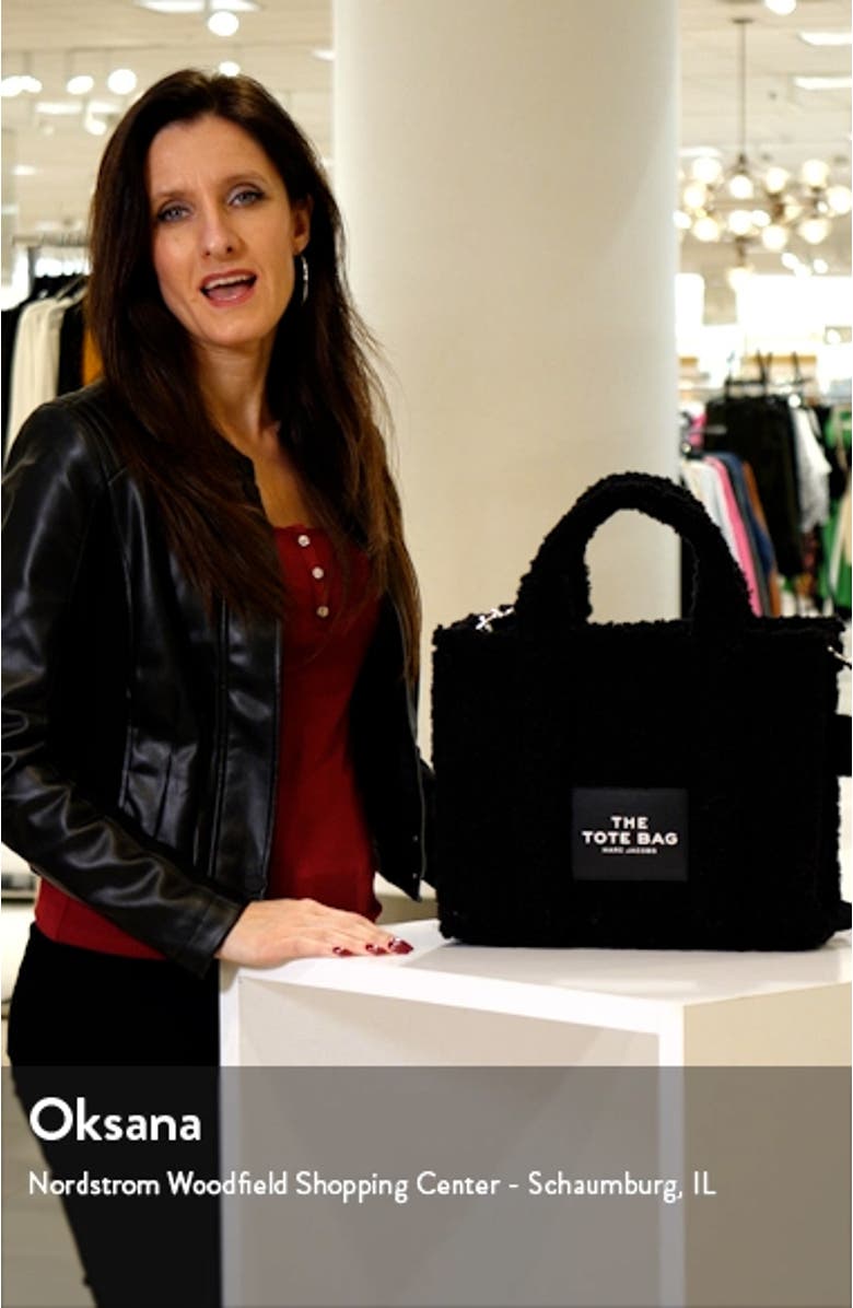 The Teddy Medium Faux Fur Tote Bag, sales video thumbnail
