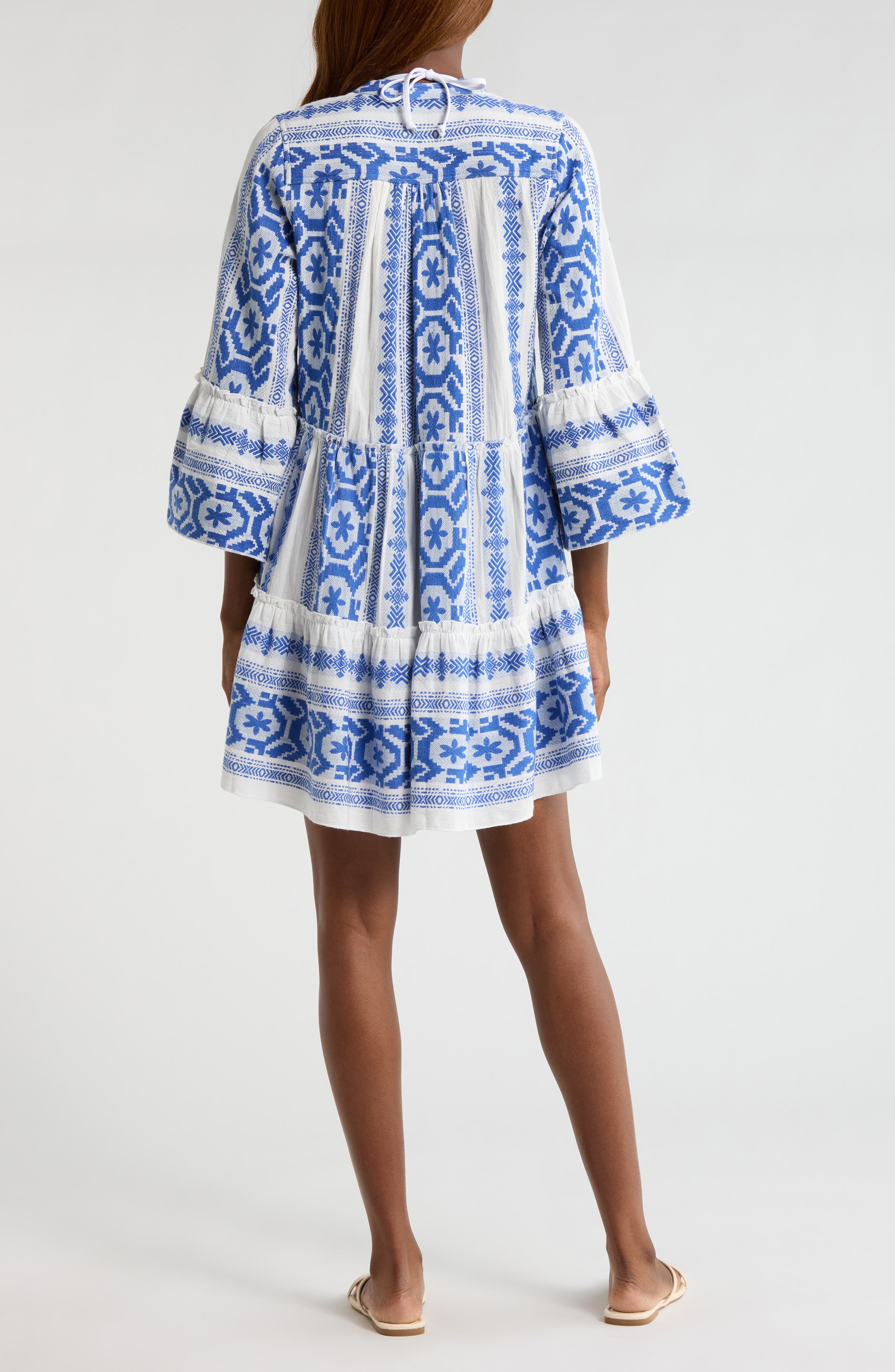 Embroidered Cover-Up Dress - image 2