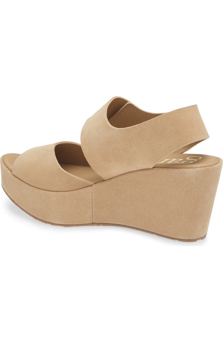 Pedro Garcia Helen Platform Wedge Sandal, Alternate, color, Dijon Castoro