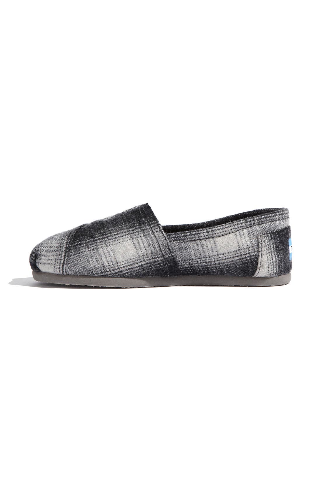 TOMS Plaid Fleece Slip-On, Alternate, color, 